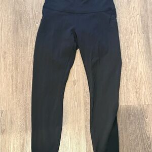 Lululemon Wunder Train Leggings w/pockets- Black - 10 - 25” inseam